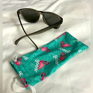 Goodr gray and chrome slip, no bounce frames UV400 protection used gd cond